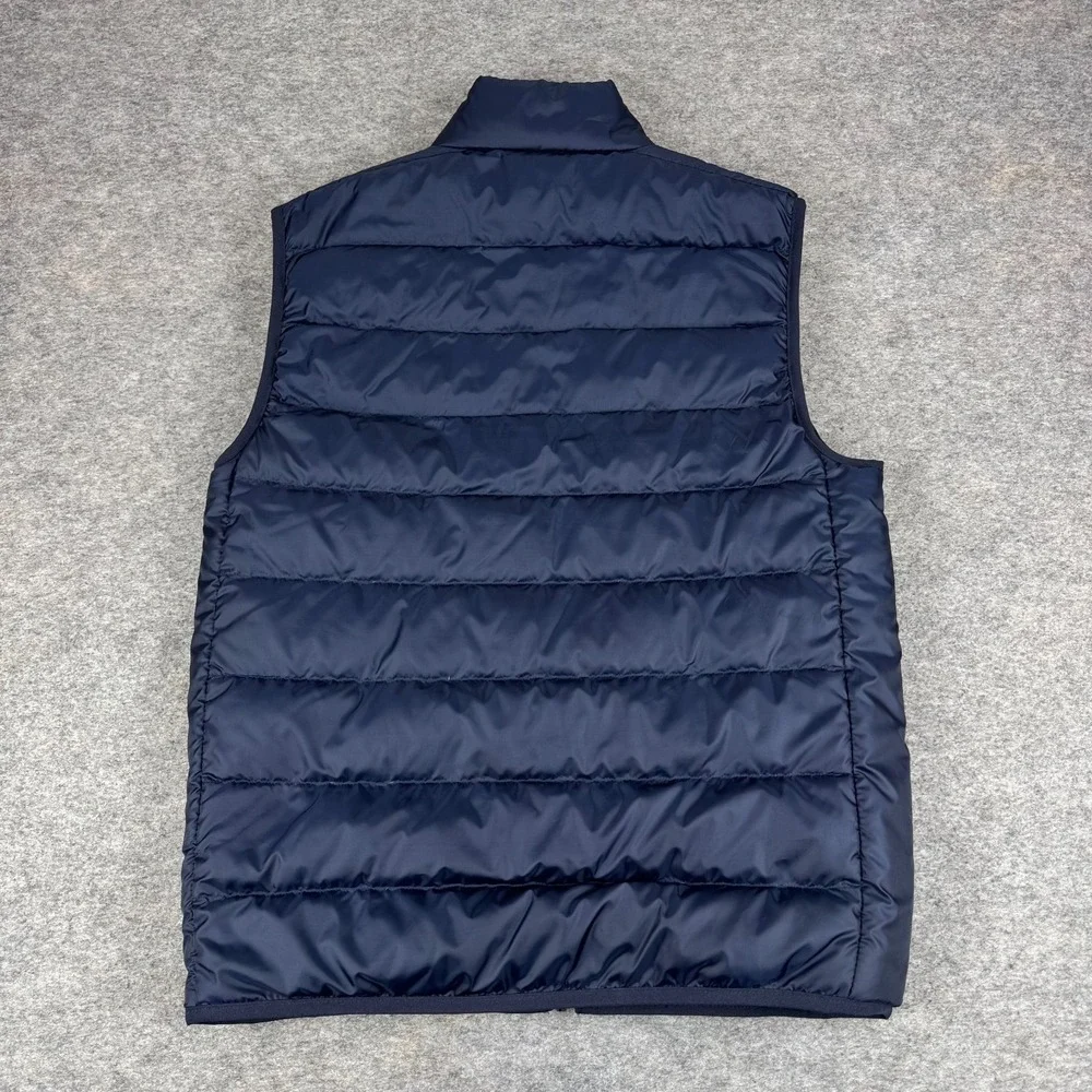 Adidas Essentials Primegreen Down Puffer Vest Full Zip Blue Mens Small S‎